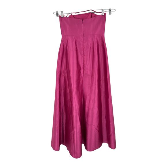 Alfred Sung Dress D832 strapless satin gown size 12 - Picture 4 of 6